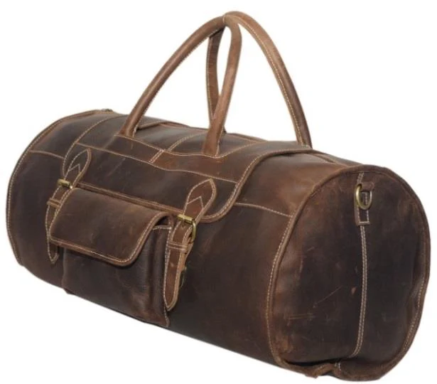 Genuine leather travel duffel from the Men's Boom collection