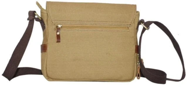 Khakhi/Brown leather laptop sleeve — style WC-0100